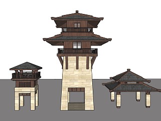 中式古建筑，塔楼
